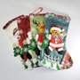 Enfeite Natalino Bota Vermelho Papai Noel 31cm Impulsetto