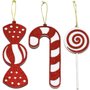 Enfeite Natalino MDF Bombom 16cm Decorado Neotrentina