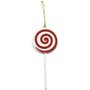 Enfeite Natalino MDF Pirulito 16cm Decorado Neotrentina