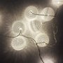 Enfeite Pisca Bolas 10 LEDs Branco 6cm Bazar Importadora