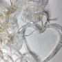 Enfeite Pisca Cascata 138 LEDs Corações Branco 2,5 M Global