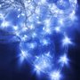 Enfeite Pisca Cascata 138 LEDs Corações Branco 2,5 M Global