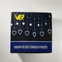 Enfeite Pisca Cascata 138 LEDs Corações Branco 2,5 M Global