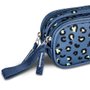 Estojo Duplo Juvenil Azul e Estampado Clio Style