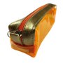 Estojo Tubo Laranja e Dourado Transparente Color Ac Bag
