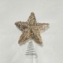 Estrela Ponteira de Árvore Champagne 15cm Matsumoto