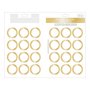 Etiqueta Branca Redonda Borda Dourada C/ 48 Un 145x232mm Tilibra