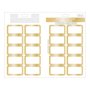 Etiqueta Branca Retangular Borda Dourada C/ 40 Un 145x232mm Tilibra
