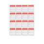 Etiqueta Confecção 30x38mm Vermelho C/ 1000 Unidades Etiqplast