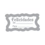 Etiqueta Presente Felicidades De/Para C/ 100 Unidades