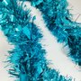 Festão Metaloide Azul Tiffany 9cm X 2m Natalino Global