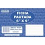 Ficha Pautada 6x9 com 100 unidades S. Domingos