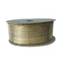 Fita Ouro Listras Ouro 38mm Aramada Ref 1013535 Rolo 9,14m Cromus