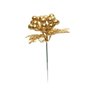 Flor Natalina Galho Cereja Ouro Folhas Ref 1922499 CR
