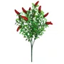 Flor Pimenta Vermelha 5 Galhos 15 Pimentas Ref Hs 1033