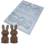 Forma de Acetato com Silicone Coelho Sentado M 10131 BWB