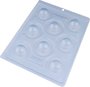 Forma Acetato Silicone Esfera com Coração 30mm Cód.9451 BWB