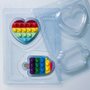 Forma Acetato Silicone Pop It Sorvete Coração Cód.10287 BWB