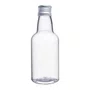 Garrafinha PET Lembrança 50ml Tampa Metal Prata C/ 10un Massari