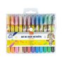 Giz de Cera Retrátil Aquarelável 12 Cores Pastel BRW