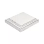 Guardanapo Estampado Arabesco Prata 32x32cm com 20 Unidades Silverplastic