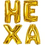 Kit Bexiga Metalizada Ouro Hexa