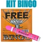 Kit Bingo Cartela + Marcador Rosa Tamoio