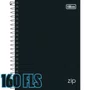 Kit Cadernos Universitário + Caderneta Zip Preto Tilibra