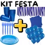 Kit de Festa Embalagens Azul