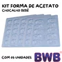 Kit de Formas Acetato Chocalho Bebê Cód.1377 com 05 Unidades BWB