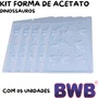 Kit de Formas Acetato Dinossauros Cód.10029com 05 Unidades BWB