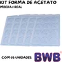 Kit de Formas Acetato Moeda 1 Real Cód.1026 com 05 Unidades BWB