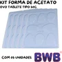Kit de Formas Acetato Ovo Tablete Tipo 50g Cód.9856 com 05 Unidades BWB