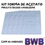 Kit de Formas Acetato Pirulito Bigode Handlebar Cód.9356 com 05 Unidades BWB