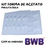 Kit de Formas Acetato Pirulito Bola Cód.322 com 05 Unidades BWB