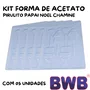 Kit de Formas Acetato Pirulito Papai Noel Chaminé Cód.187 com 05 Unidades BWB