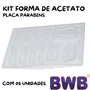 Kit de Formas Acetato Placa Parabéns Cód.9456 com 05 Unidades BWB