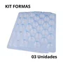 Kit de Formas Acetato SP 91 Trufa Média Cód.3504 com 3 Unidades BWB