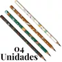 Kit de Lápis Grafite 04 Unidade Sortido Dino Tris
