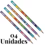 Kit de Lápis Grafite 04 Unidade Sortido Divertidamente Tris