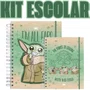 Kit Escolar Cadernos Smart Star Wars Mandalorian DAC