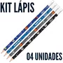 Kit Lápis com Borracha 04 Unidades Sortido Player Tilibra
