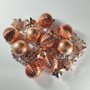 Kit Natalino Bolas 4cm e Enfeites Rose 18 Uni Global