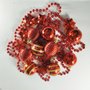 Kit Natalino Bolas 4cm e Enfeites Vermelho 18 Uni Global