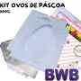 Kit Para Ovo de Páscoa 500g com Forma e Embalagem BWB