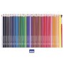 Lápis De Cor 36 Cores Aquarelável + Pincel + Apontador Tris