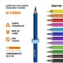 Lápis de Cor Jumbo 12 Cores Wave Tris