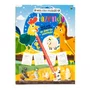 Livro Colorir Animais Da Fazenda C/ 5 Mini Animais Brasileitura