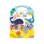Livro Colorir Animais Do Oceano C/ 5 Mini Animais Brasileitura