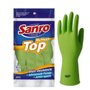 Luva Borracha Tam M Verde Par Top Sanro